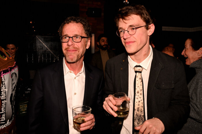 Ethan Coen with his and Tricia's son, Buster Coen.
