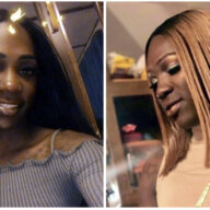 Undated selfie images provided courtesy of the Dime Doe family show Dime Doe, a Black transgender woman.