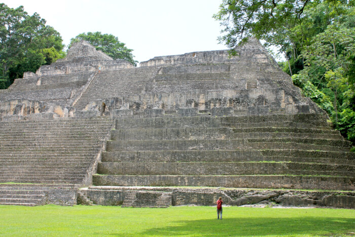 The Mayan ruins at Caracol Natural Monument Reservation, a living archeological site.
