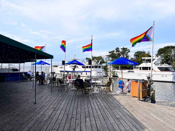 Overlooking the Fire Island Pines Marina.