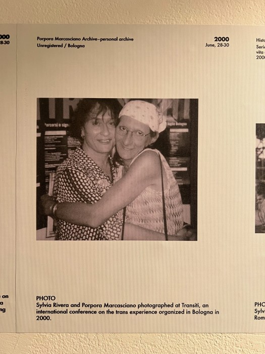 Porpora Marcasciano with Sylvia Rivera in 2000.