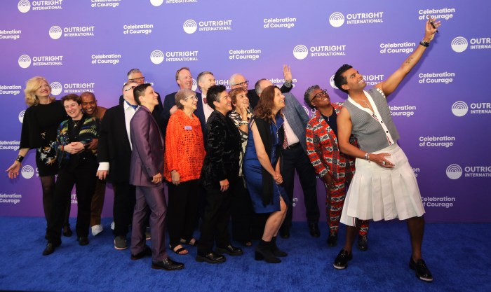 Outright International board members and others on the media carpet at the Monday, June 3, 2024 Outright International Celebration of Courage Awards.