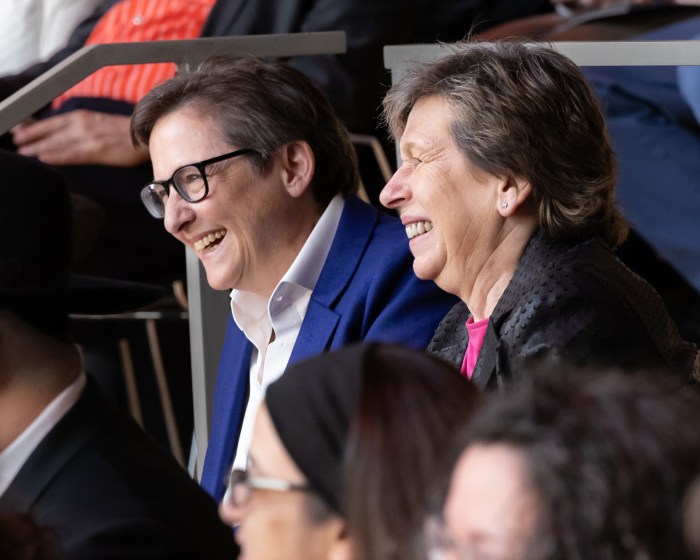 Kleinbaum with her wife, American Federation of Teachers president Randi Weingarten.