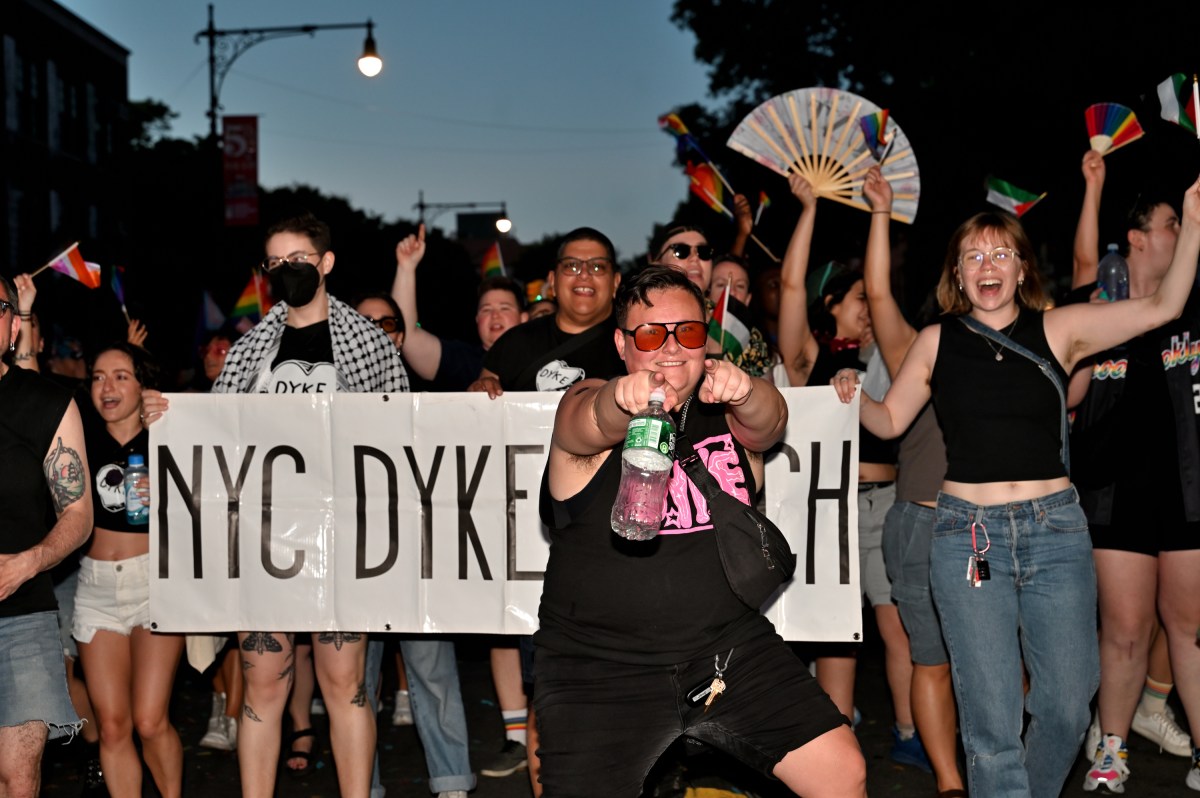 Members of the NYC Dyke March team.