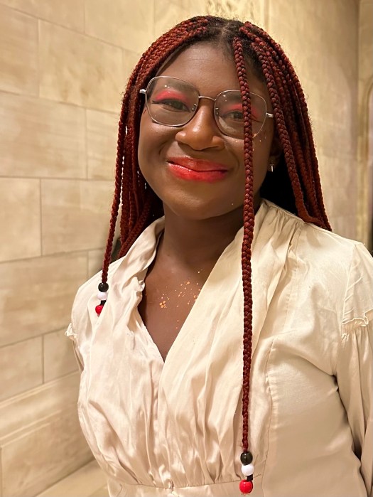 Cici, a 17-year-old trans youth from Brooklyn, participated in the Anti-Prom fashion show.