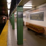 The New York City subway’s Christopher St. 1 train station, seen here at an earlier date, is being renamed to the Christopher St.-Stonewall National Monument Station.