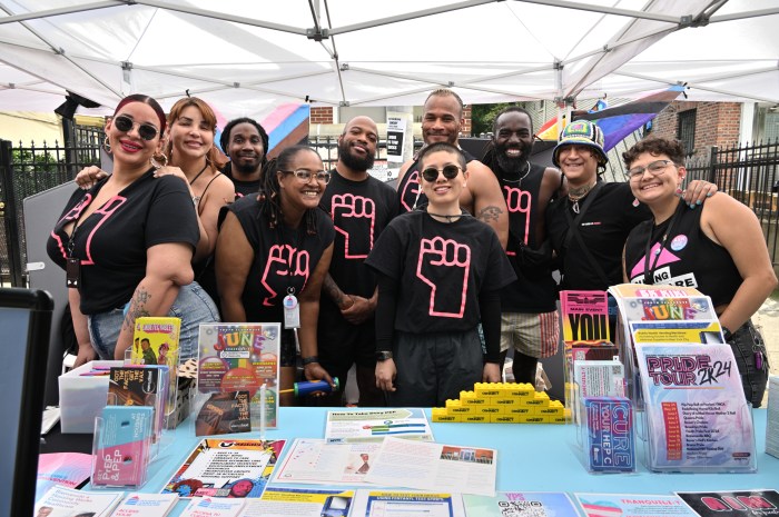 Housing Works' table.