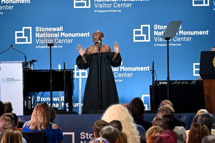 Cynthia Erivo performs.