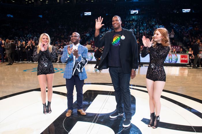 Jason Collins at Nets' Pride Night in 2020.