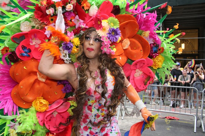 Bursting with colors at NYC Pride.