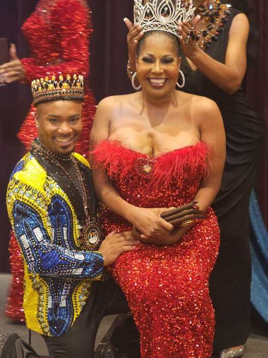 Mr Black Pride International Geo Glam and Miss Black Pride International Syria Sinclaire in 2024.