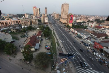 Downtown Kinshasha, the capital of the Democratic Republic of Congo, which has been impacted by the latest mpox outbreak.