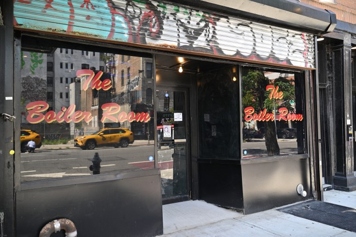 The Boiler Room's new space is located at 45 Second Ave. in the East VIllage.