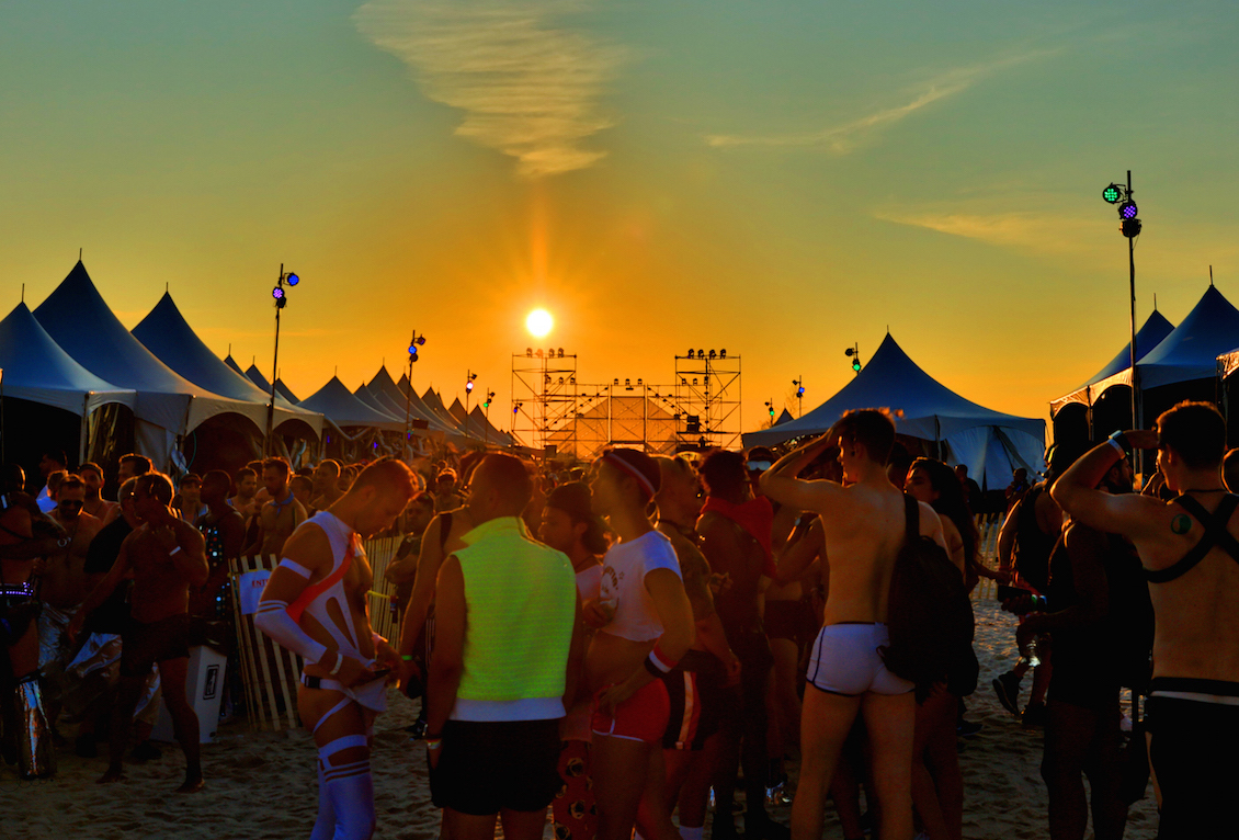 A sunset view at the 2018 Pines Party.