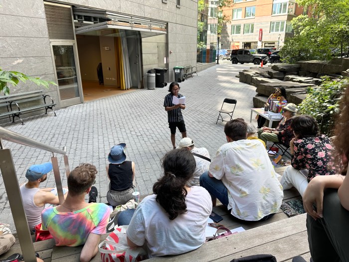 Shounak Reza, a Bengali gay man from Queens Village, Queens, reads a poem.