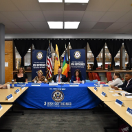 Congressmember Josh Gottheimer during a Pride Month roundtable with LGBTQ advocates.