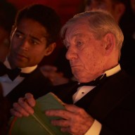 Ian McKellen and Alfred Enoch in "The Critic."