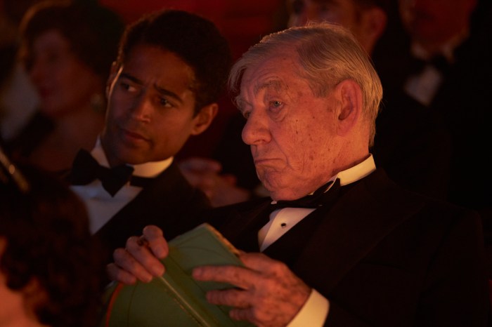 Ian McKellen and Alfred Enoch in "The Critic."