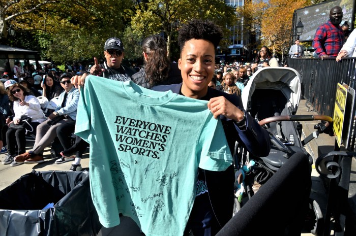 Out Brooklyn Councilmember Crystal Hudson at City Hall.