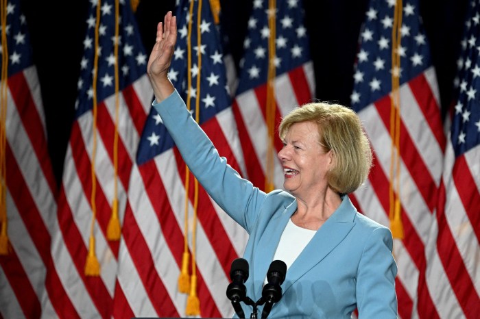 US Senator Tammy Baldwin of Wisconsin secured a third term in the upper house.