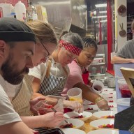 Members of the Queer Food Foundation at work.