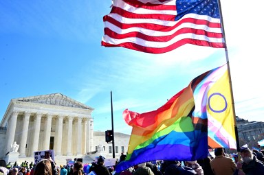 Outside of the US Supreme Court on Dec. 4.