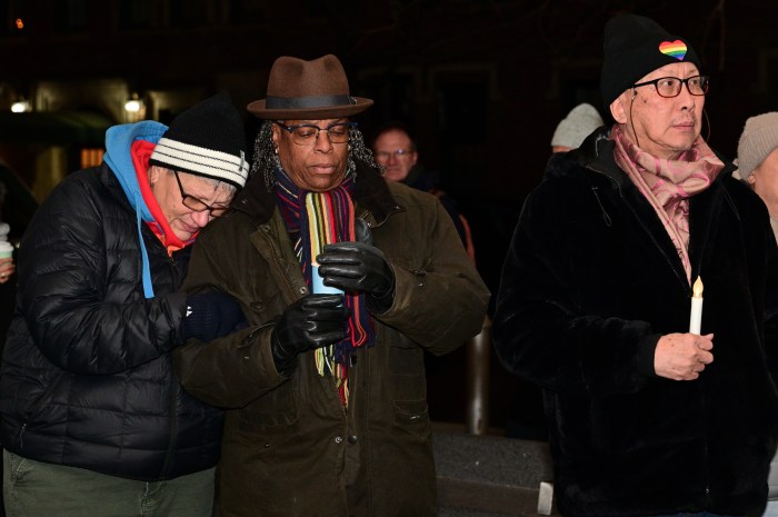 Community members mourn.