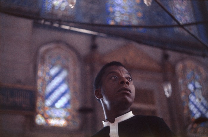 James Baldwin inside the Blue Mosque.