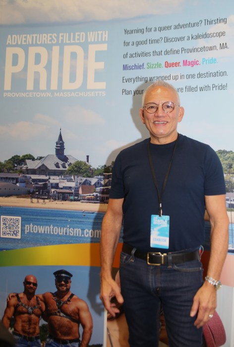 Anthony Fuccillo, Provincetown Massachusetts Director of Tourism at the New York Travel and Adventure Show. 