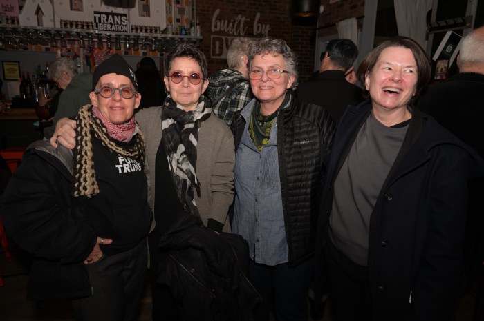 Laurie Arbeiter, Jennifer Hobbs, Jean Carlomusto, and Cynthia Chris.