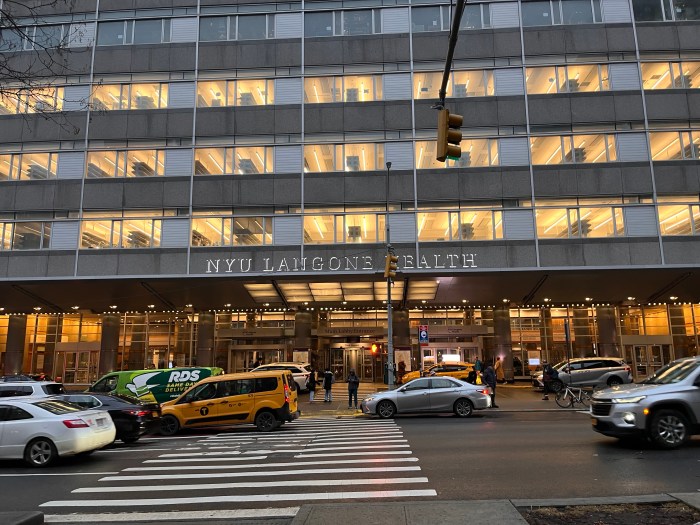 NYU Langone's Tisch Hospital on Feb. 6.