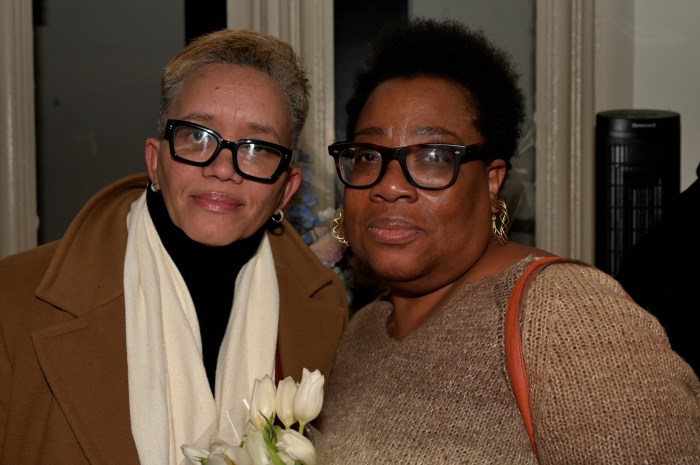 Dr. Carla Smith, the CEO of the LGBT Community Center (left), with former NYC Anti-Violence Project executive director Beverly Tillery