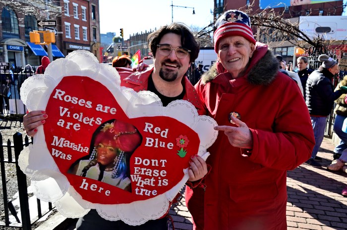 Longtime LGBTQ activist Randy Wicker, right, was the late Marsha P. Johnson's roommate.