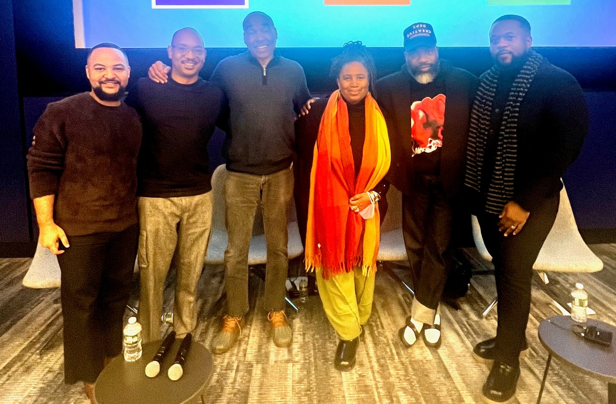 From left to right: Jathan Martin, Dr. Roderick A. Ferguson, Cornelius Moore, Aishah Shahidah Simmons, Darnell L. Moore, Dr. Ahmad Greene-Hayes.