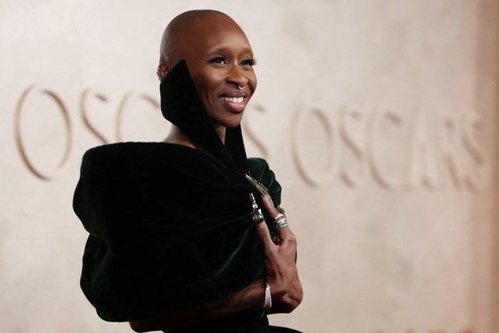 Cynthia Erivo poses during the Oscars arrivals at the 97th Academy Awards in Hollywood, Los Angeles, California, U.S., March 2, 2025.