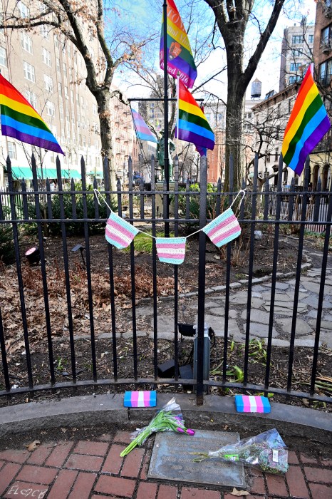 Rainbow and Trans Flags bring attention to the firing of National Park Service employees.