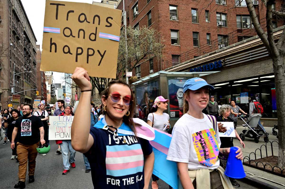 Standing together for trans rights on Transgender Day of Visibility