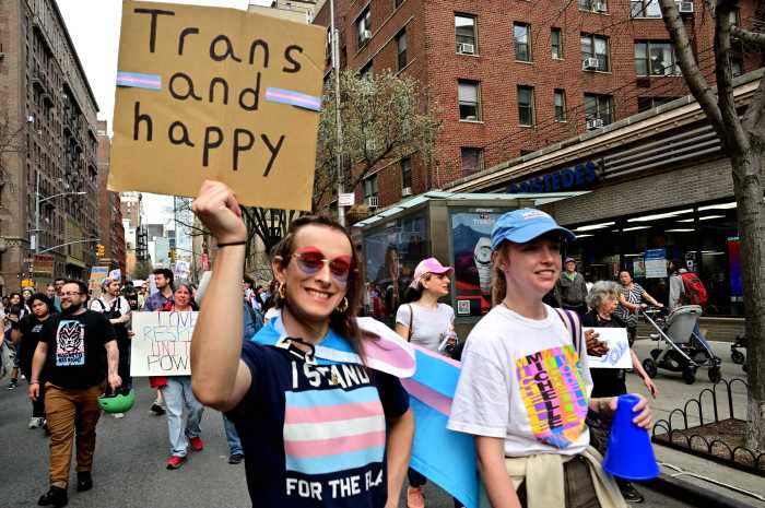 Standing together for trans rights on Transgender Day of Visibility
