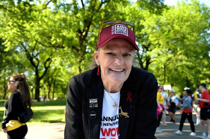 Star walker Ardes Quinn during AIDS Walk 2025.