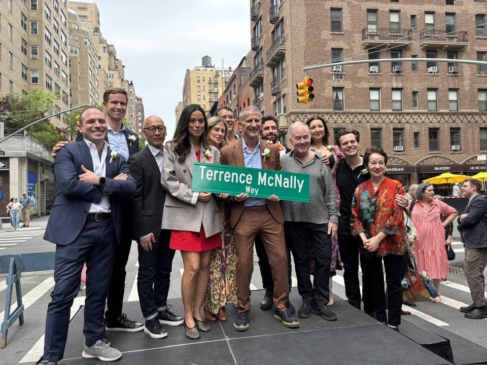 Stars and neighbors come out for Terrence McNally Way
