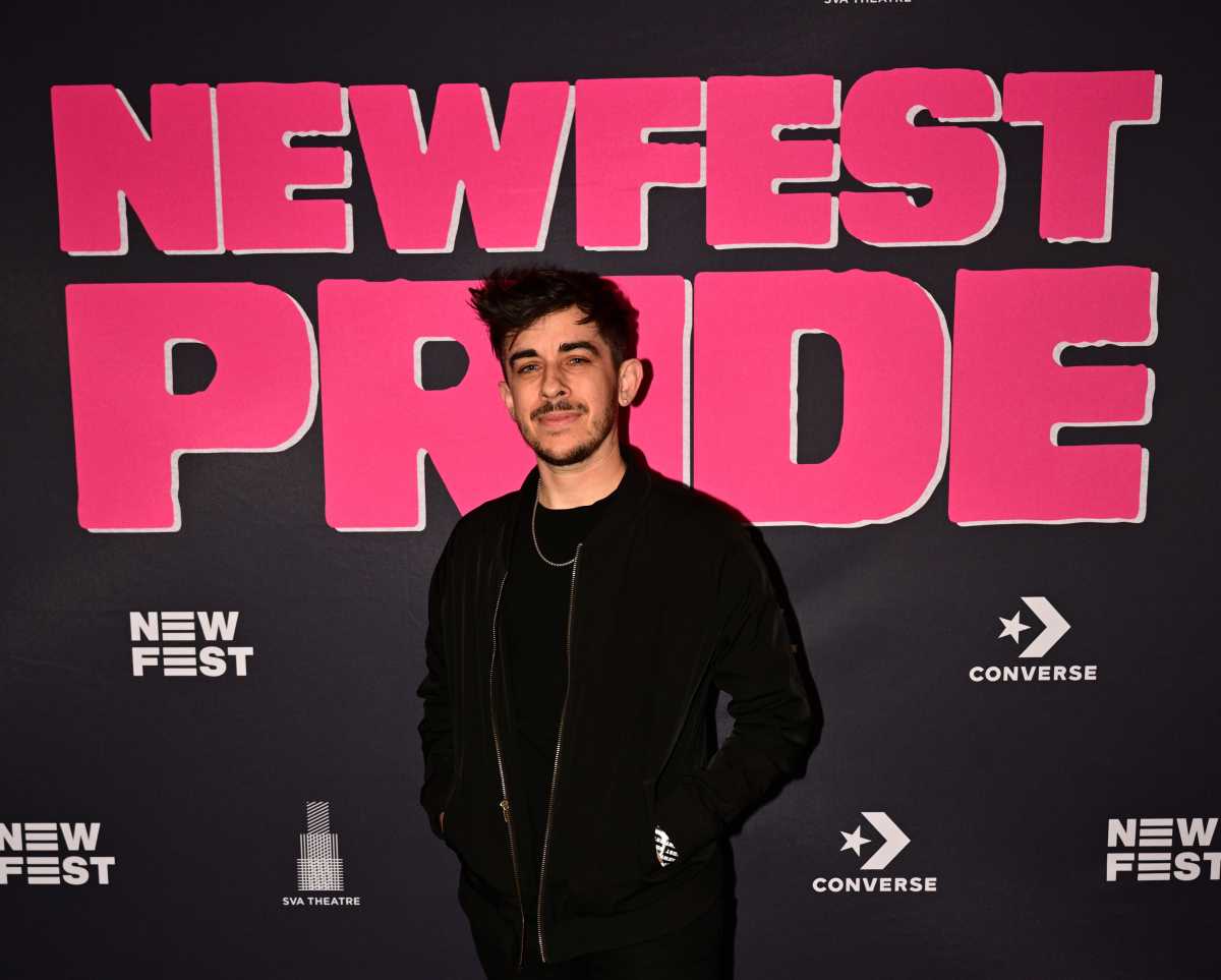 Chase Strangio at the New York premiere of "Heightened Scrutiny."