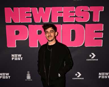 Chase Strangio at the New York premiere of "Heightened Scrutiny."