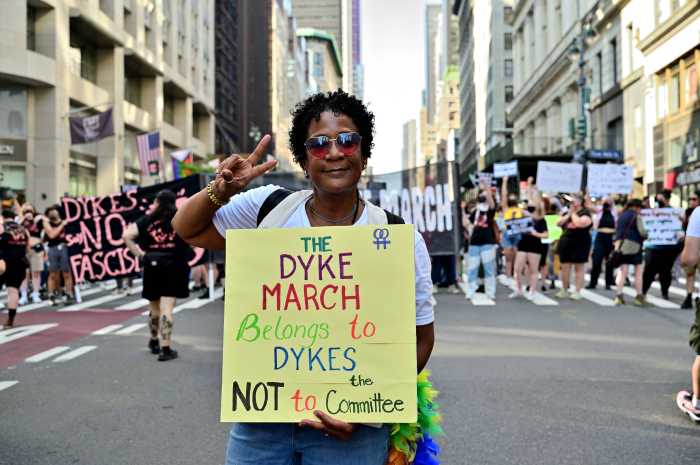 Valarie Walker attended both the NYC Dyke March and the Shalom, Dykes event.