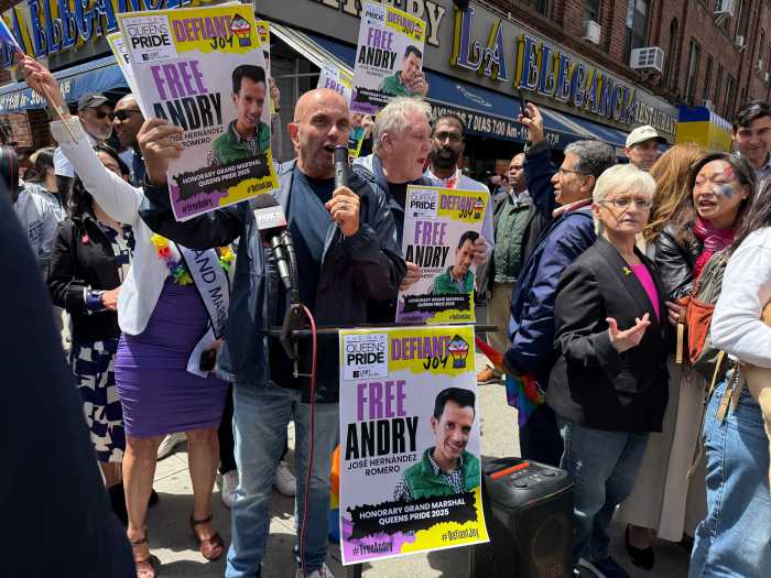 David Kilmnick of LGBT Network calls for the release of Andry Hernández Romero.