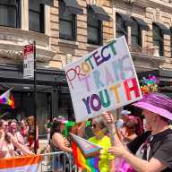 Bringing awareness to the nationwide attacks on trans youth.