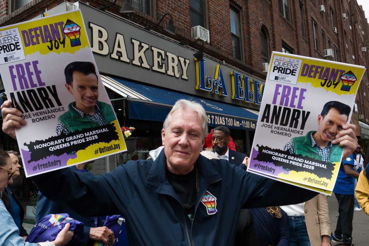 “We will not give up until Andry is freed from that prison in El Salvador,” said former City Councilmember Daniel Dromm, referring to Andry Hernández Romero, a gay Venezuelan asylum seeker who was deported to a notorious prison in El Salvador.