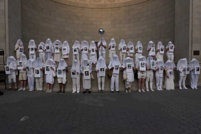 Human Beings at Central Park's Naumburg Bandshell.