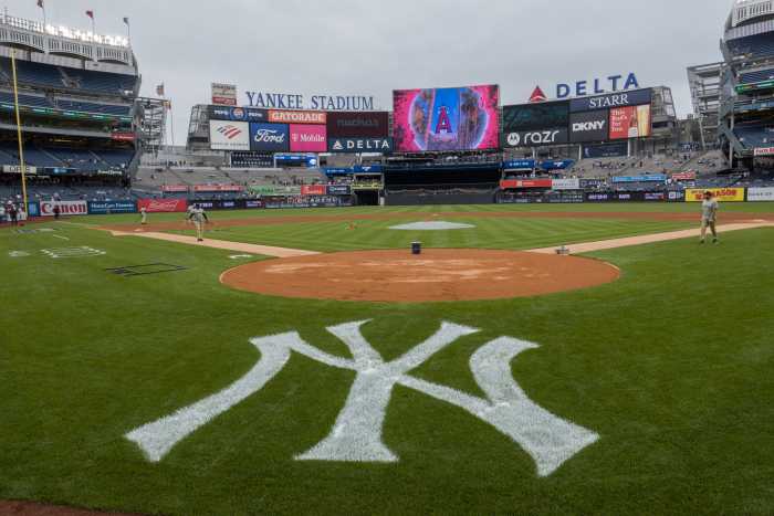 The view of the field before the game.