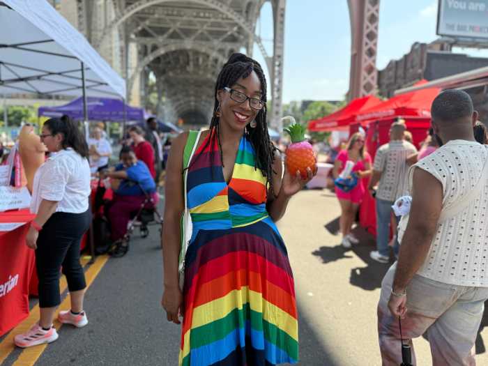 Niyya Tenee enjoys Harlem Pride on June 28.