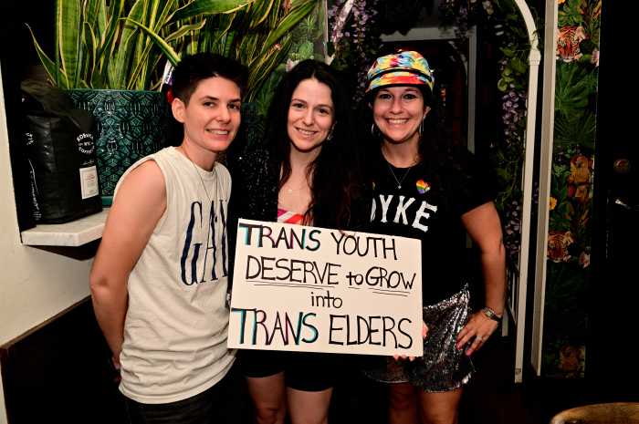 Standing in solidarity with trans youth.